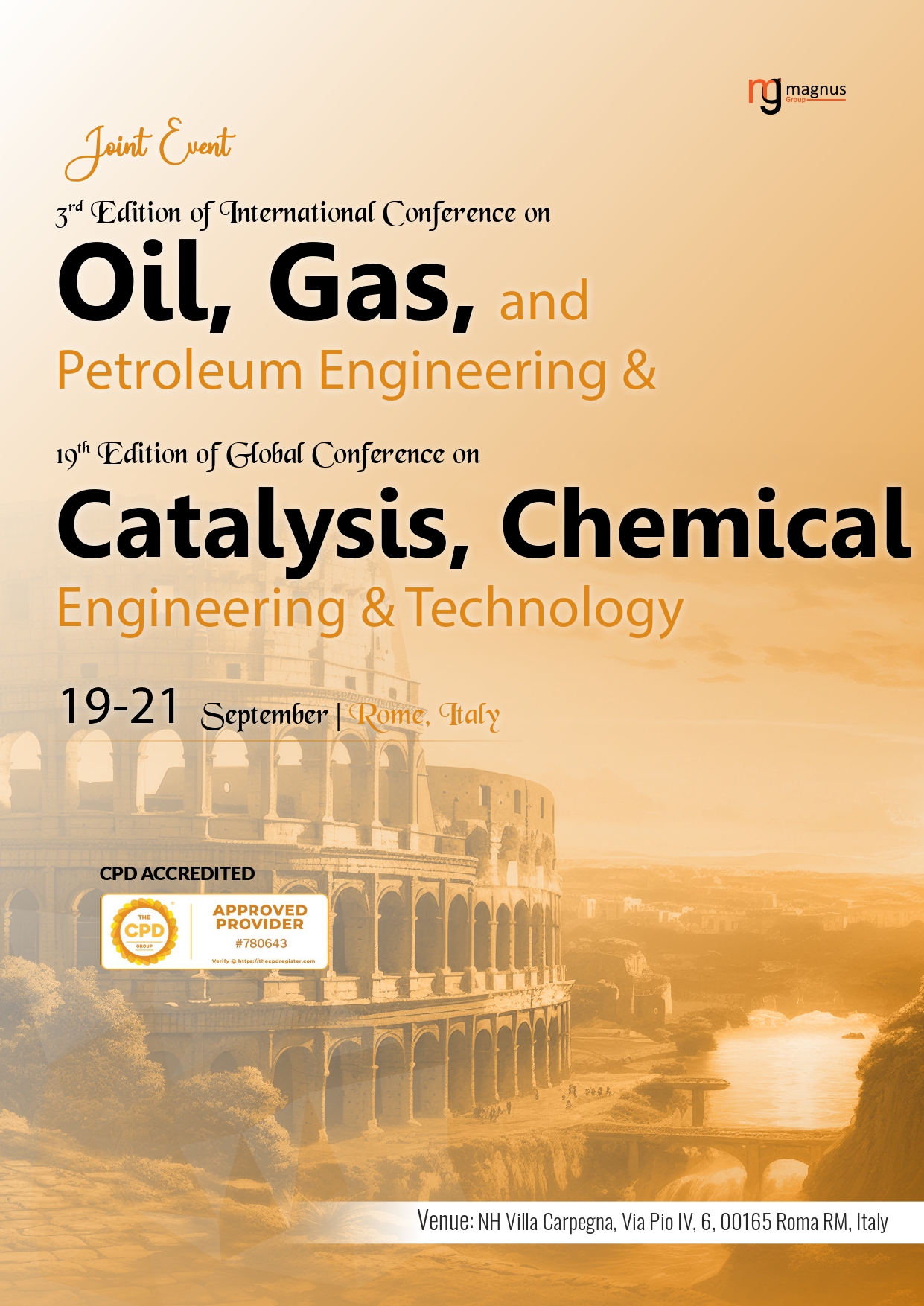 3rd Edition of International Conference on Oil, Gas and Petroleum Engineering | Rome, Italy Book